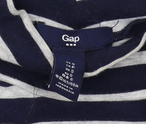 Gap Women's Blue Striped T-Shirt Dress, S