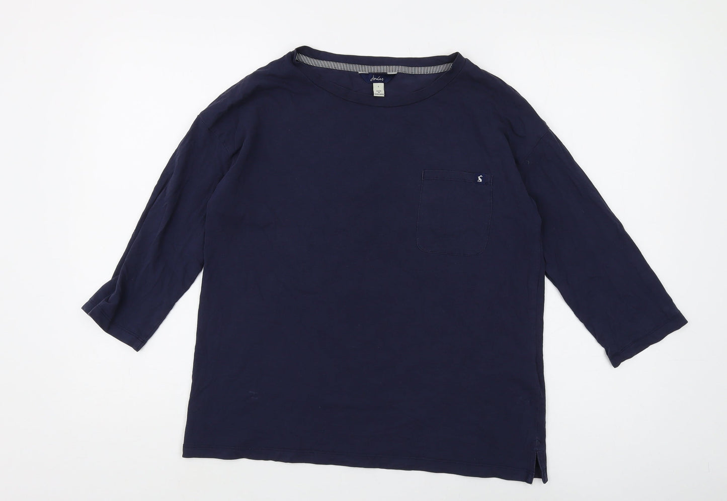 Joules Unisex Navy Blue 3/4 Sleeve Basic T-Shirt S