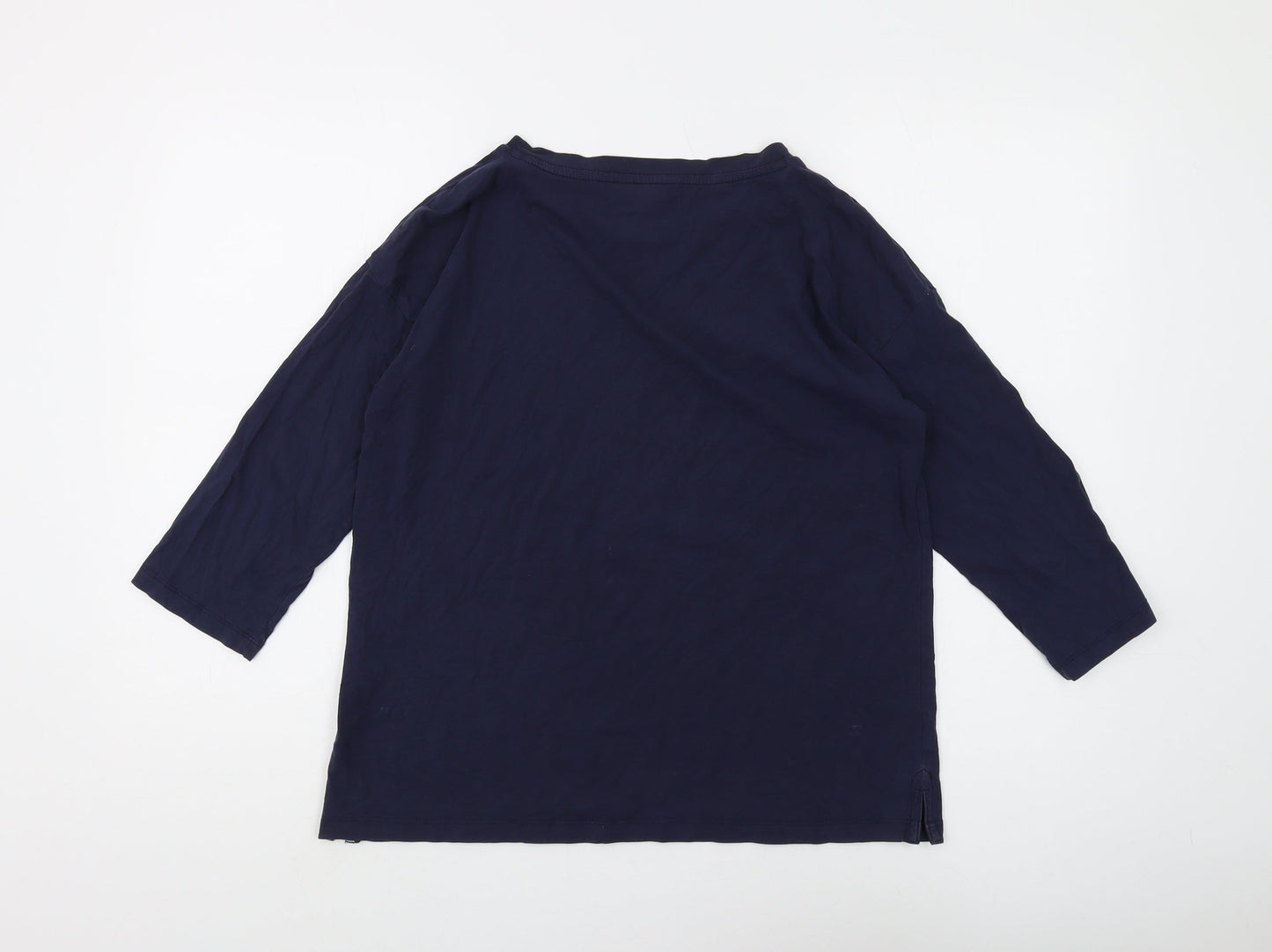 Joules Unisex Navy Blue 3/4 Sleeve Basic T-Shirt S