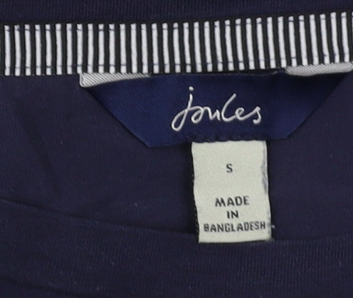 Joules Unisex Navy Blue 3/4 Sleeve Basic T-Shirt S