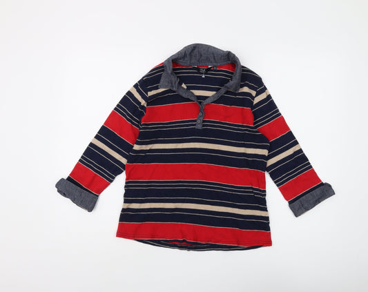 The Edinburgh Woollen Mill Women's Striped Polo - Size 14-16