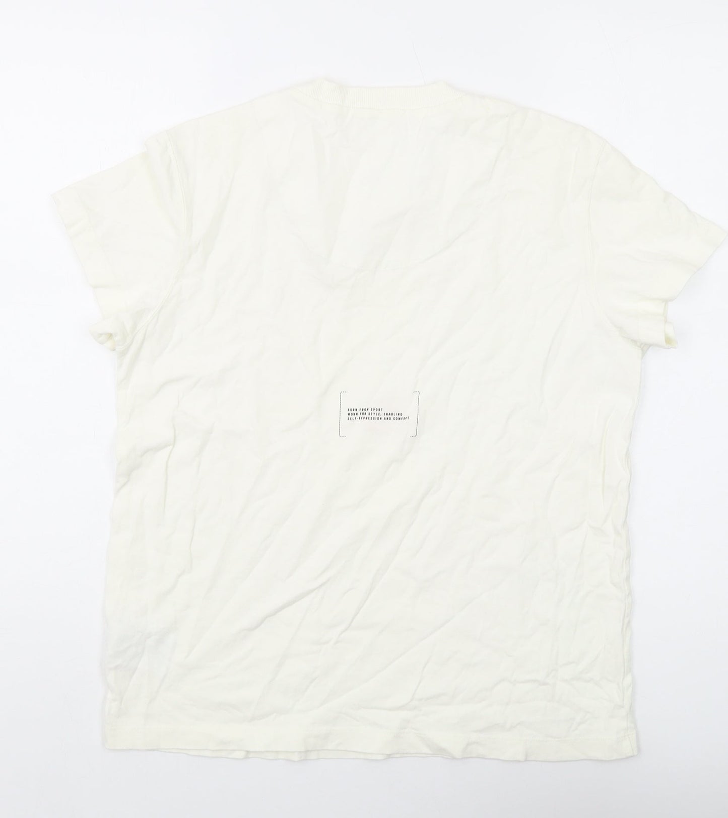 Adidas Unisex White T-Shirt L Basic Crew Neck