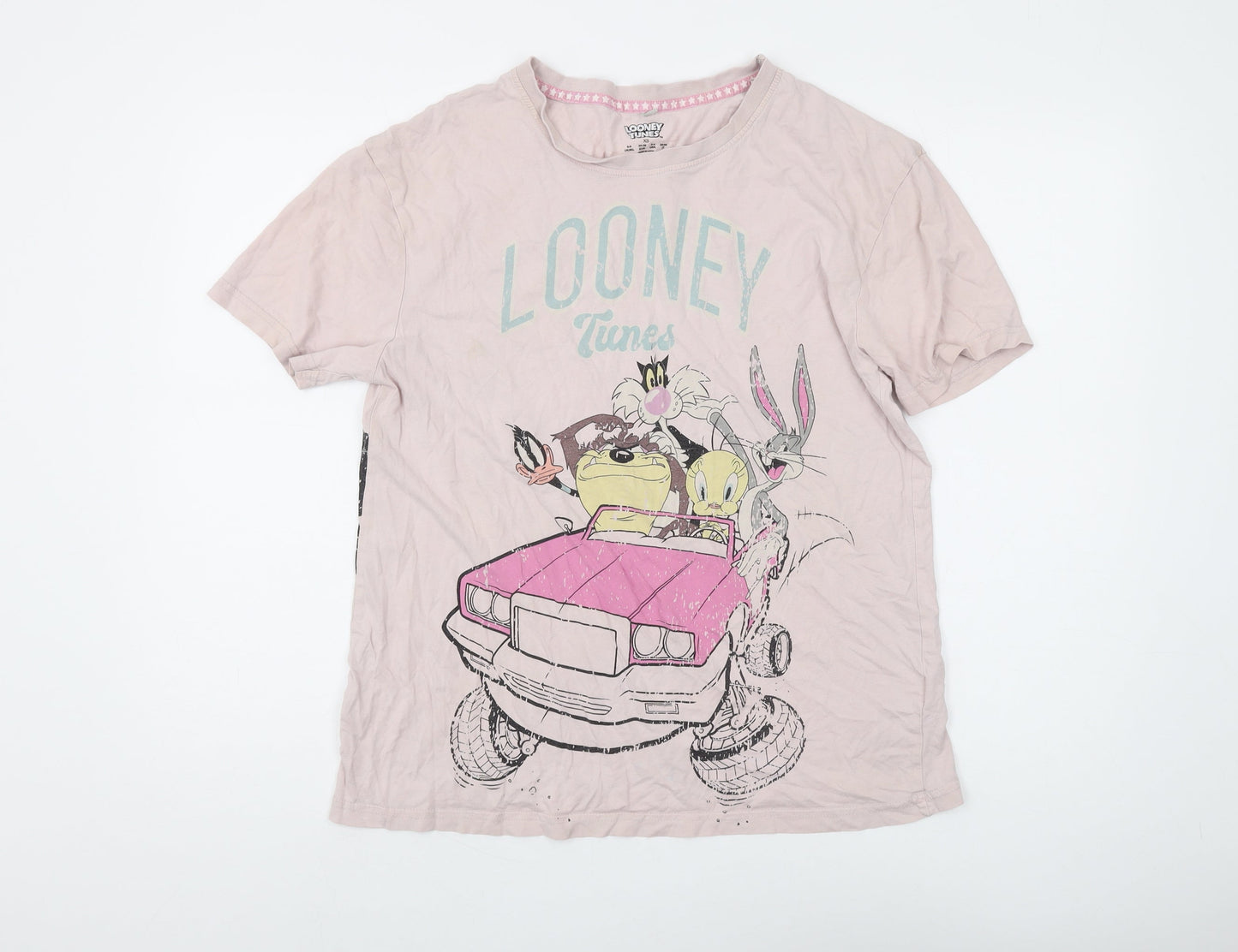 Looney Tunes Women's Pink XS Basic T-Shirt