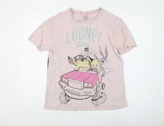 Looney Tunes Women's Pink XS Basic T-Shirt