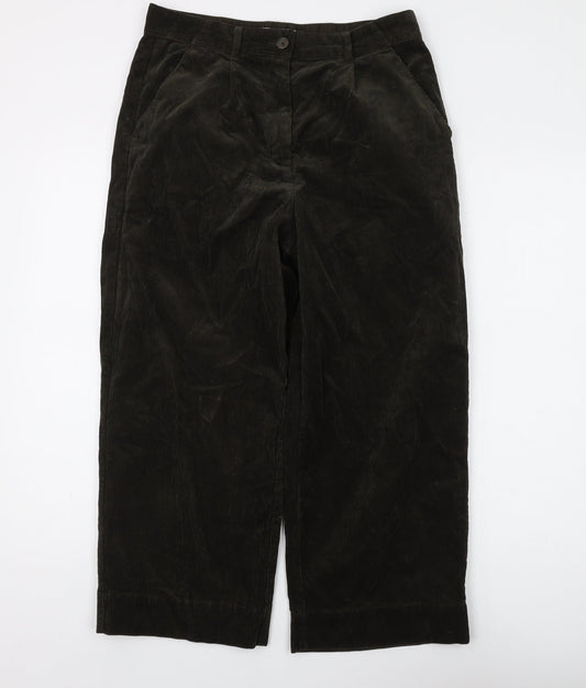 Joules Women's Green Corduroy Chino Trousers - Size 30