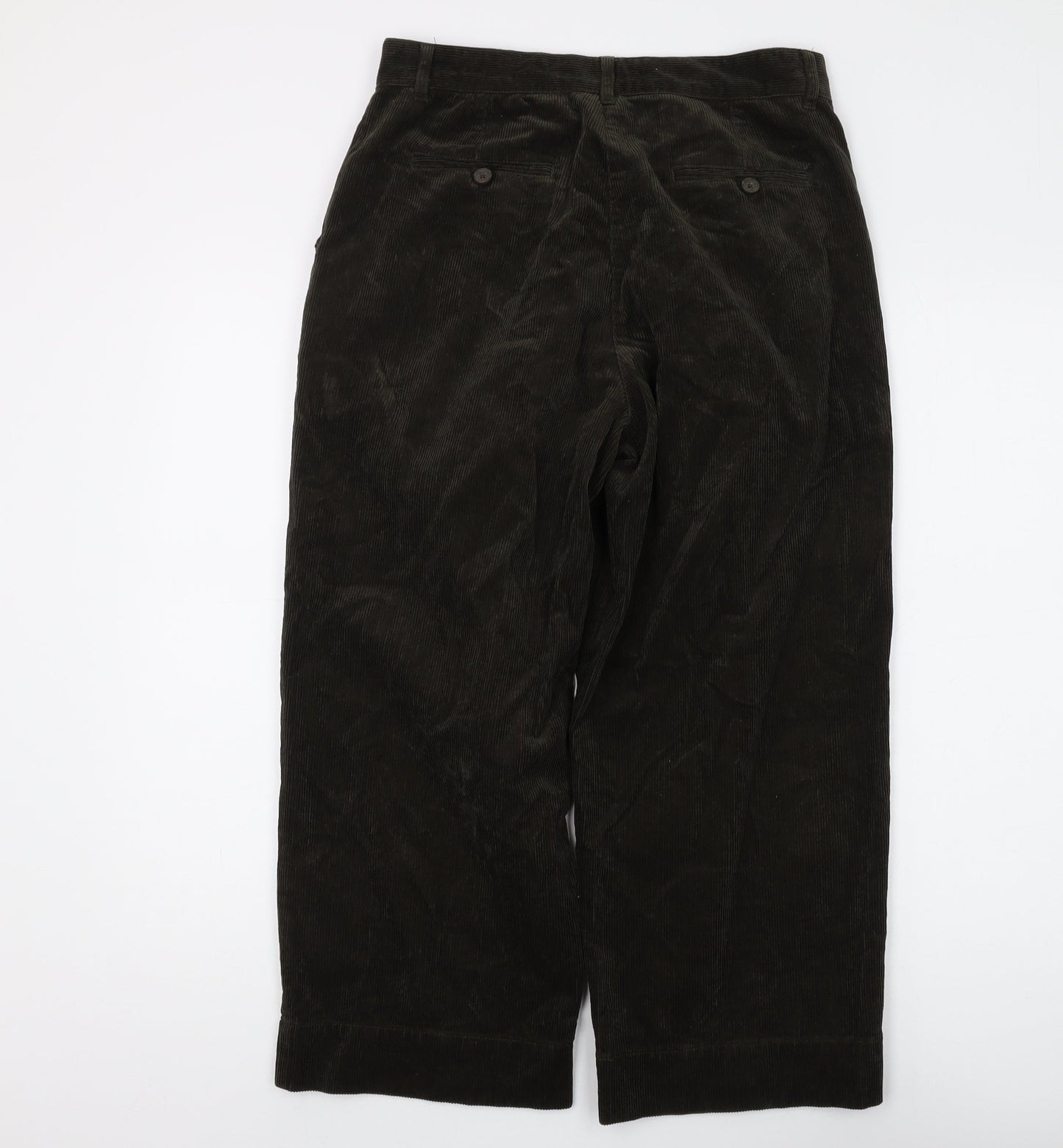Joules Women's Green Corduroy Chino Trousers - Size 30