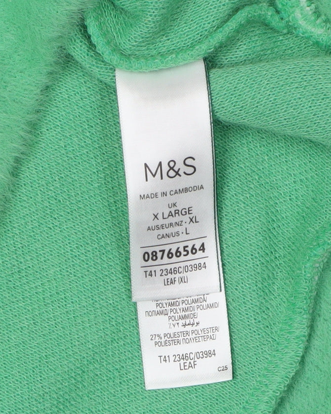 Marks and Spencer Women's Green Pullover Jumper XL