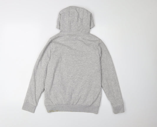 Next Boys Grey Pullover Hoodie, 11 Years, Cotton Blend