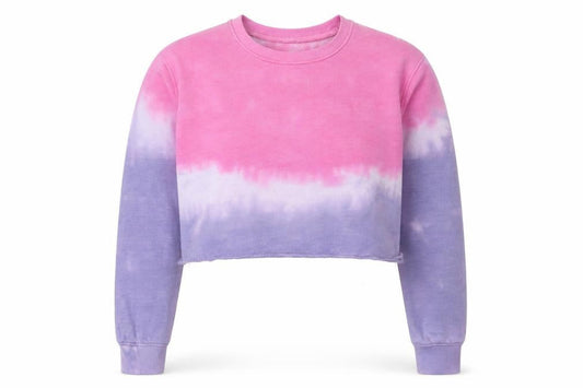 PrettyLittleThing Women's Multicoloured Tie Dye Sweatshirt Size 8
