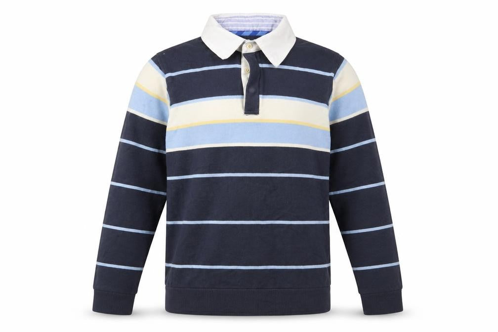 Marks and Spencer Men's Stripe Collared Pullover - S