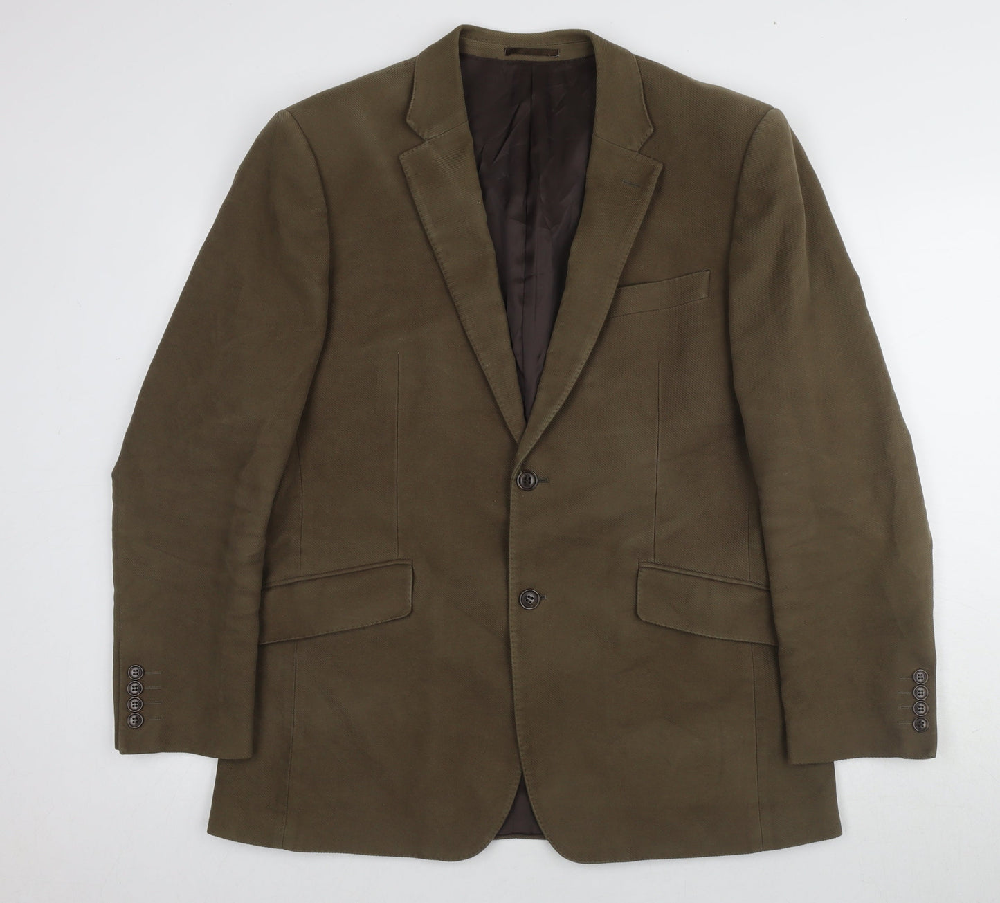 Austin Reed Men's Green Blazer L Single-Breasted