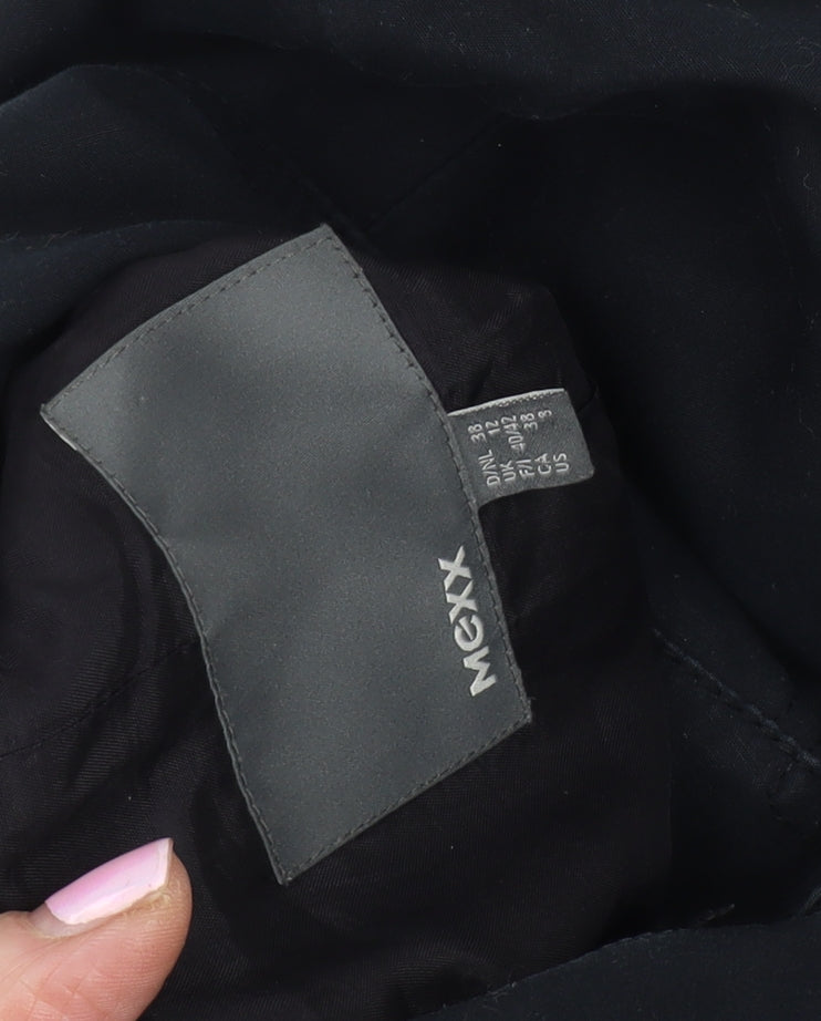 Mexx Women's Black Trench Coat Medium Regular Fit