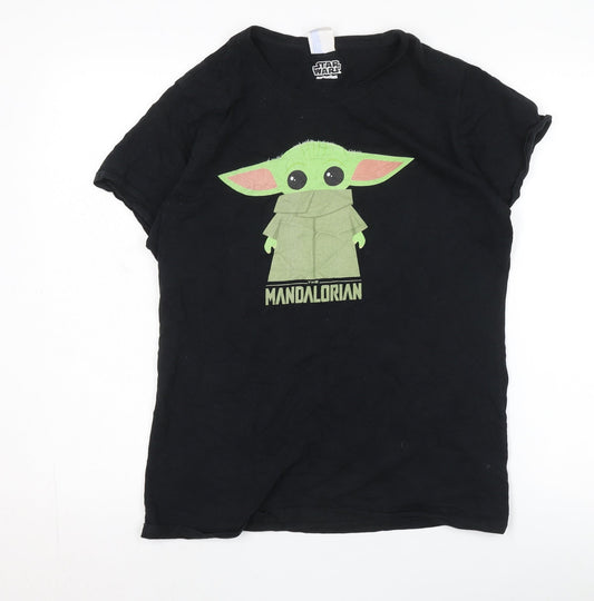 Star Wars Unisex Black Mandalorian T-Shirt Size L