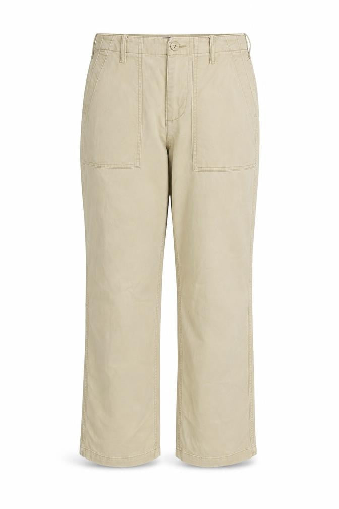 Lands' End Women's Beige Chino Trousers Size 12