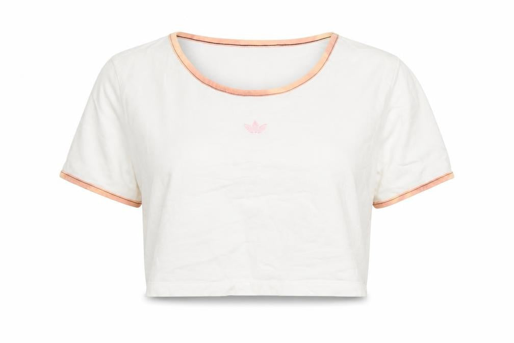 Womens UK Size 16 adidas White Cotton T-Shirt