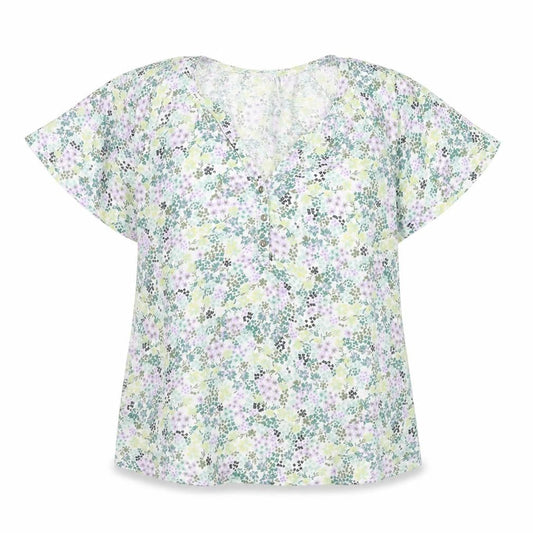 FatFace Women's Multicoloured Floral Tunic Blouse Size 8