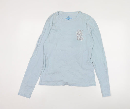 Fat Face Women's Blue Long Sleeve Nautical T-Shirt