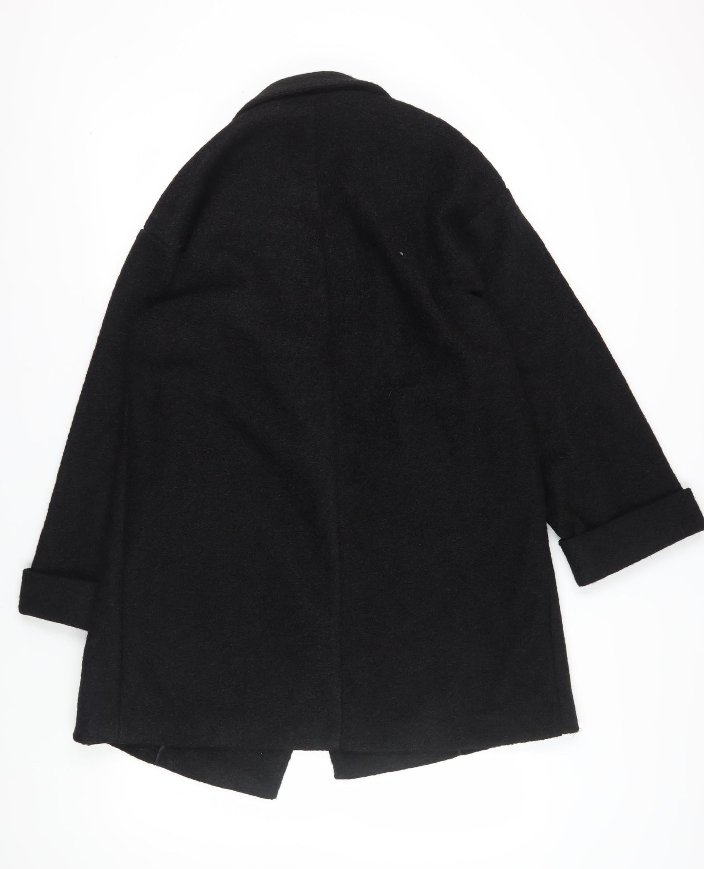 Next Women's Black Plus Size Classic Overcoat