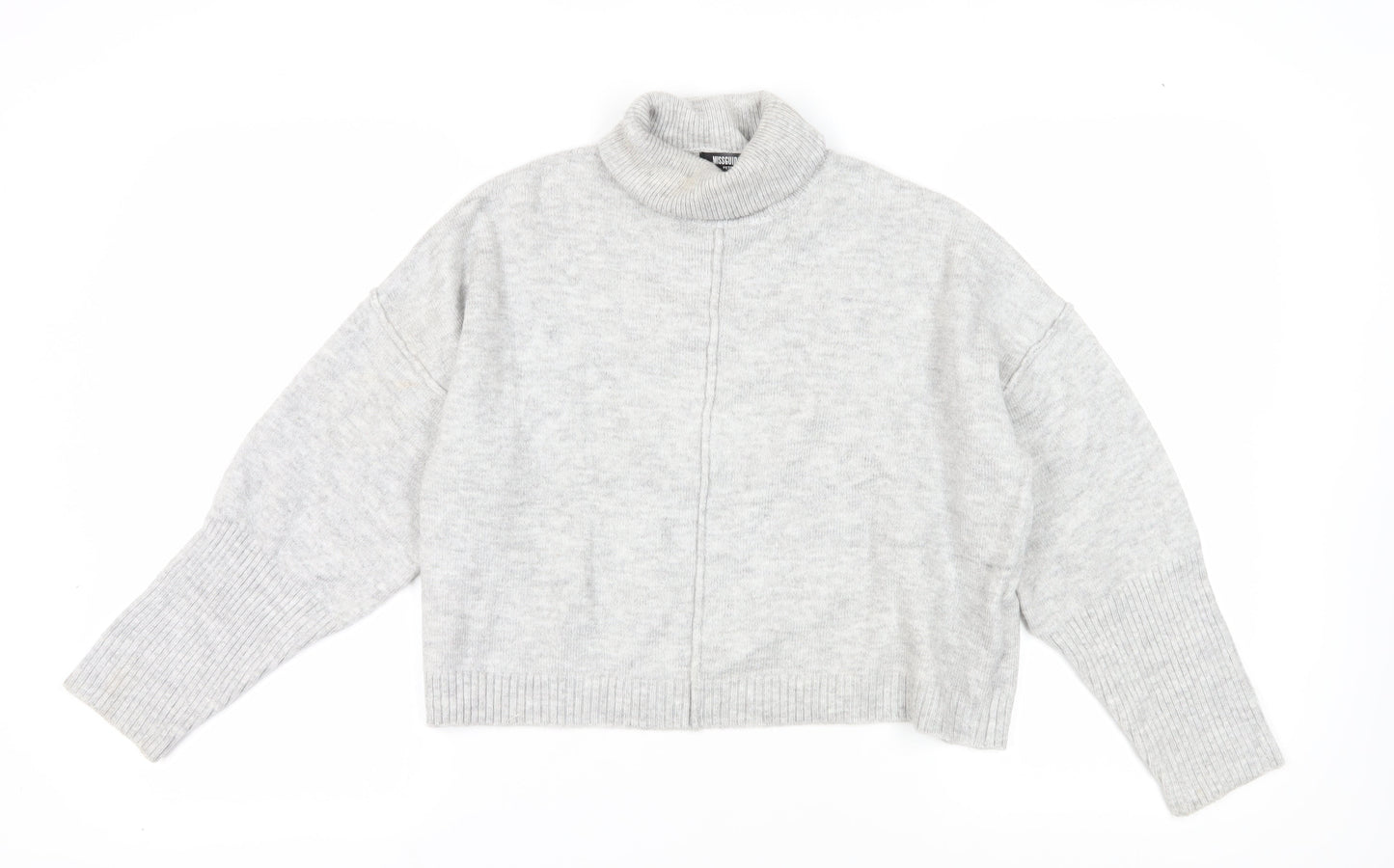 Missguided Womens Grey Roll Neck Petite Jumper