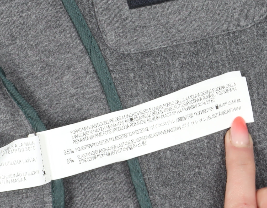Zara Men Grey Slim Blazer Notch Lapel 38R Autumn