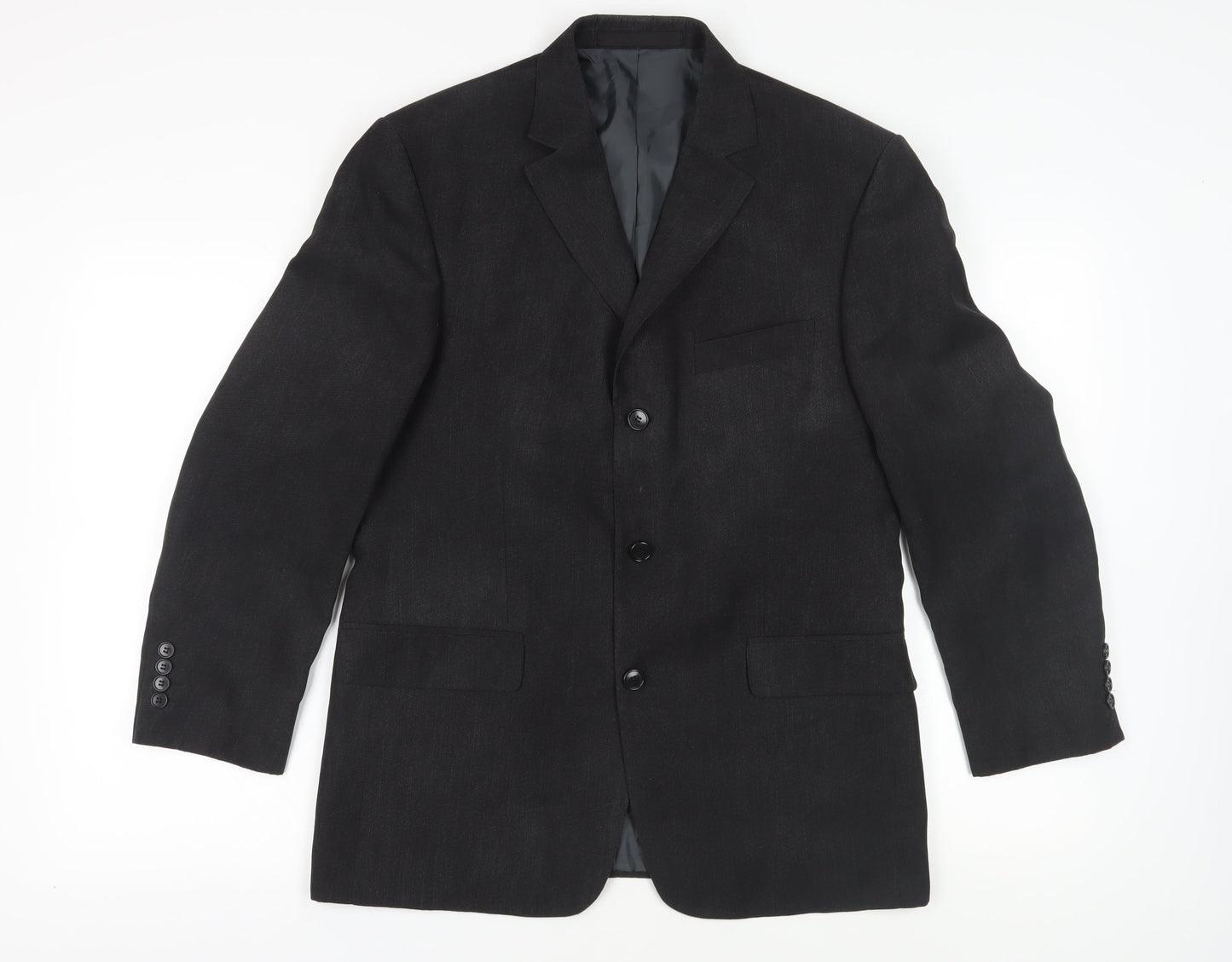 Marks and Spencer Men’s Black Blazer, Size 38S, Regular Fit
