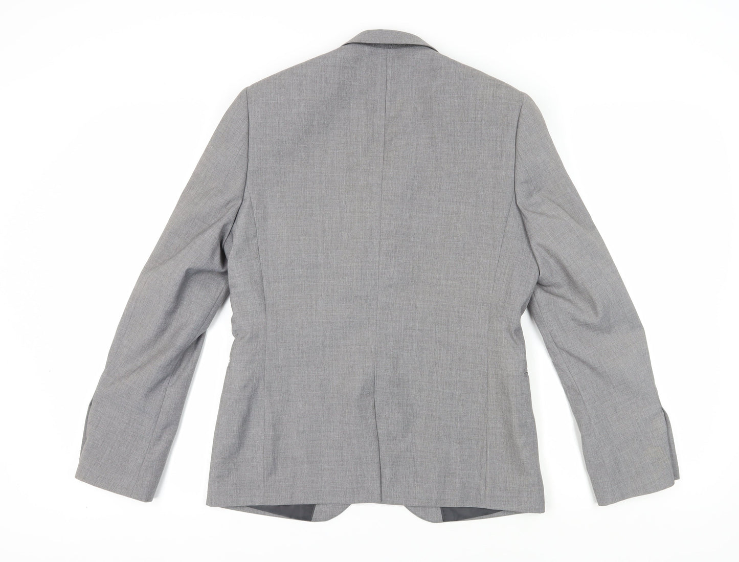 H&M Men's Grey Slim Fit Blazer, Size 36R, Formal