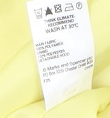 Marks and Spencer Women's Yellow Coat Size 14 Casual