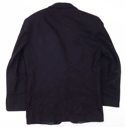 Next Men's Black Blazer S - Formal Wool Blend
