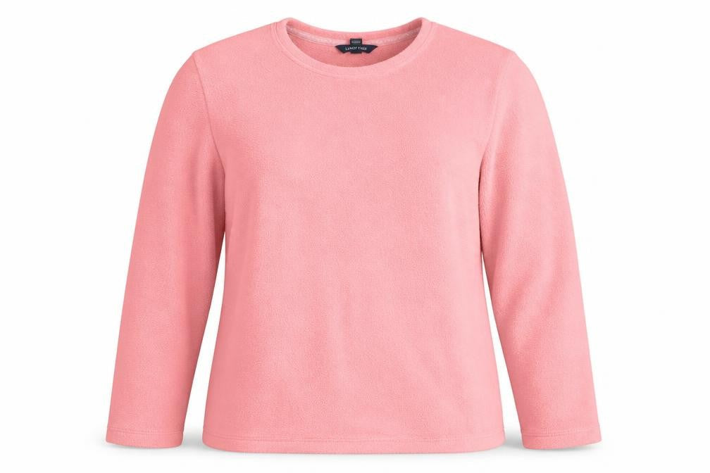 Womens UK Size M Lands' End Pink Polyester Blend T-Shirt