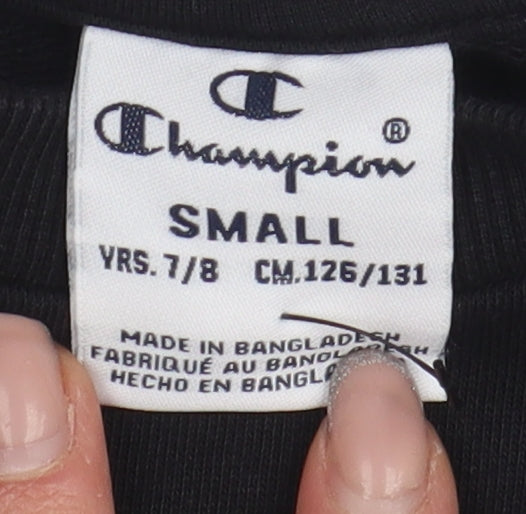 Champion Boys Black Pullover Sweatshirt 7-8 Years