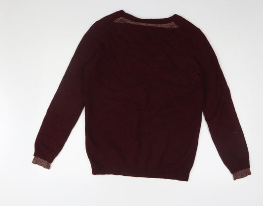 Paul Smith Women's Red V-Neck Pullover Jumper, M