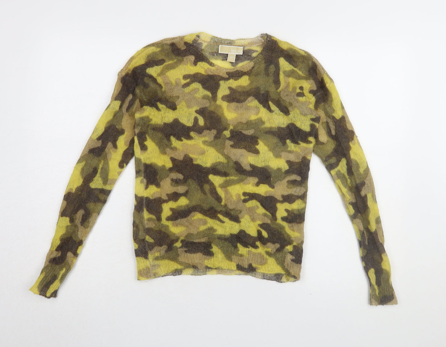 Michael Kors Women's Multicoloured Camouflage Jumper 2XS