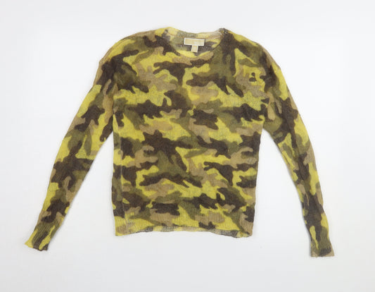 Michael Kors Women's Multicoloured Camouflage Jumper 2XS