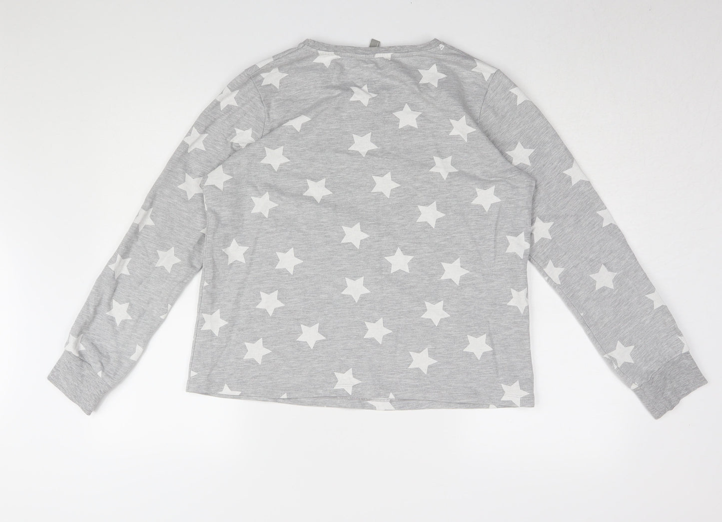 ASOS Women's Grey Star Print Sweatshirt Size 10