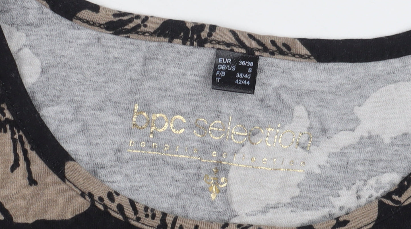 bpc Selection Women's Floral Black Tunic T-Shirt - Size S