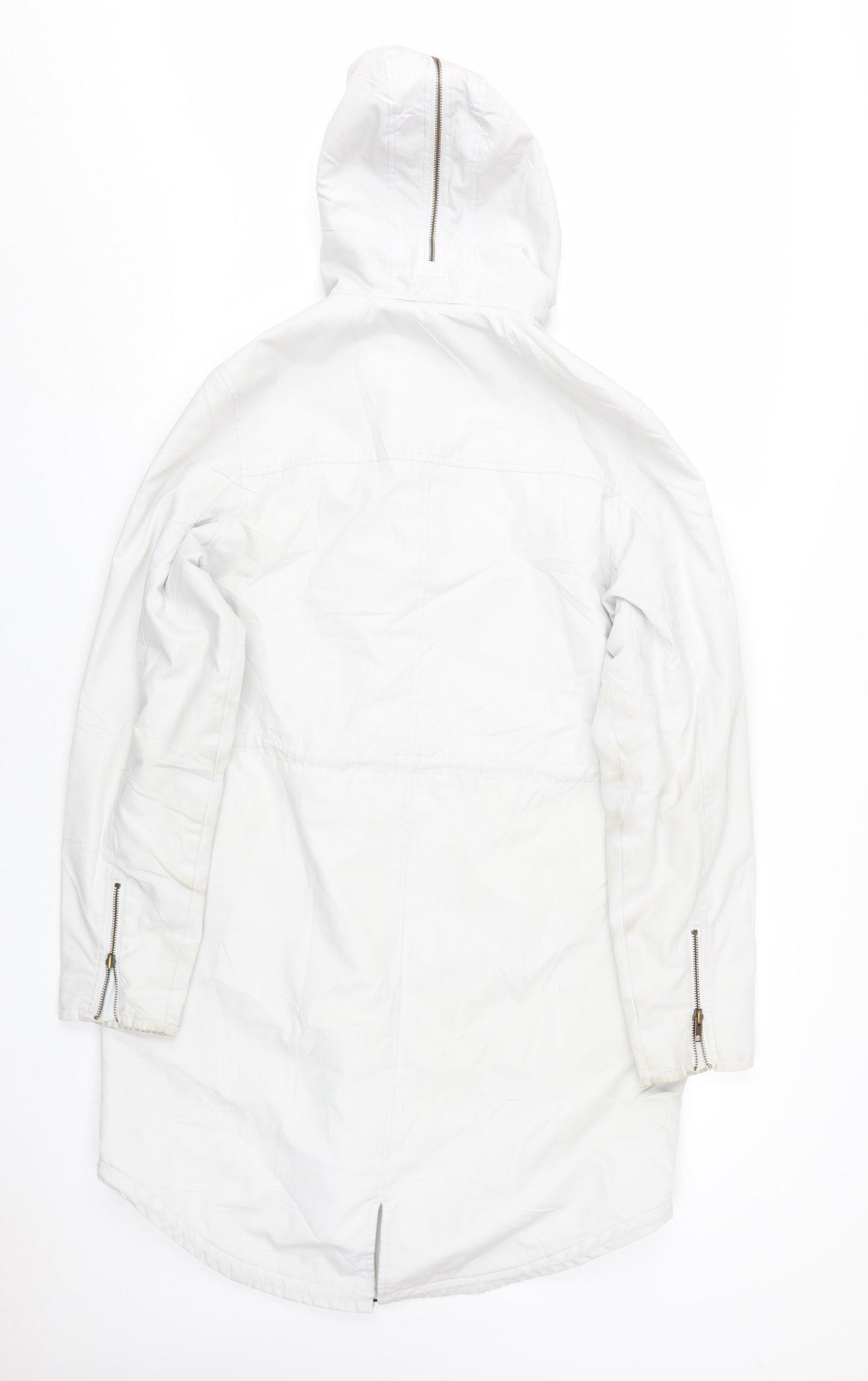 Levi's Women's White Hooded Parka Size L