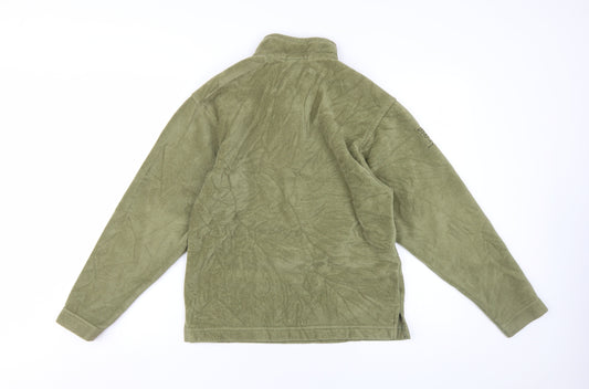 Lowe Alpine Unisex Green Fleece Henley Sweatshirt S