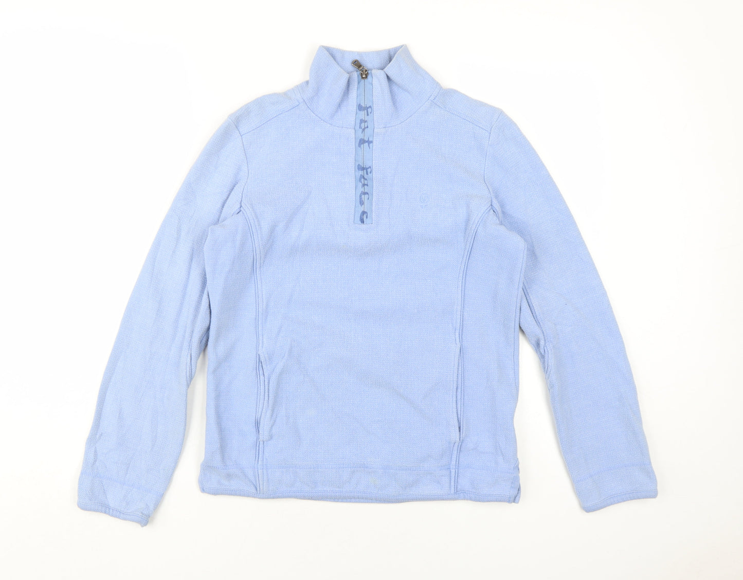 Fat Face Blue Size 8 Henley Sweatshirt Unisex