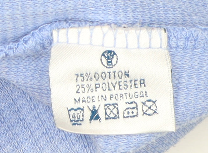 Fat Face Blue Size 8 Henley Sweatshirt Unisex