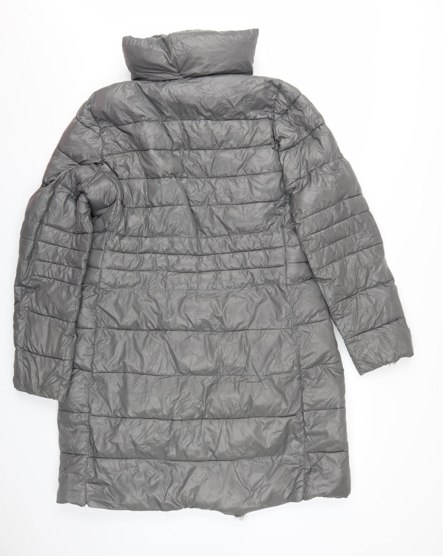 Michael Kors Women's Grey Puffer Coat, Size L
