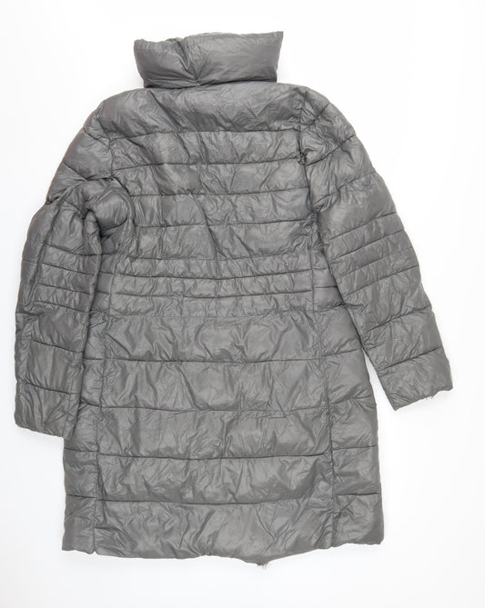 Michael Kors Women's Grey Puffer Coat, Size L