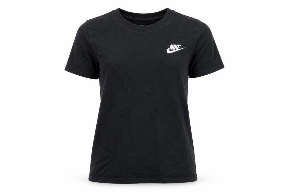 Unisex Adultss UK Size M Nike Black Cotton T-Shirt