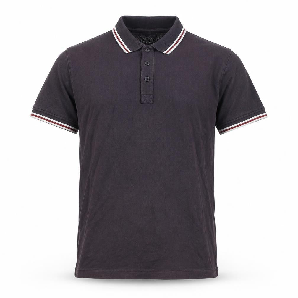 French Connection Men's Black Cotton Polo Shirt M