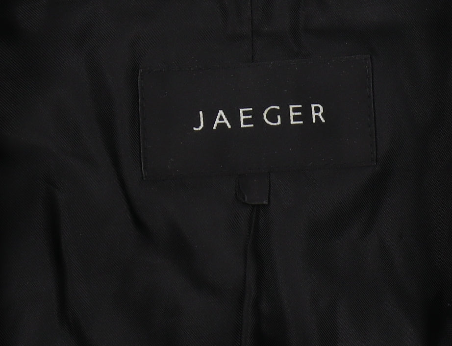 Jaeger Women's Black Pinstripe Suit Jacket Size 14