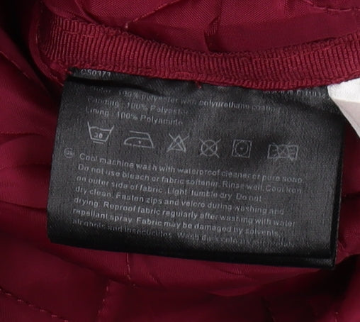 Craghoppers Women's Red Waterproof Jacket UK 8 Hooded