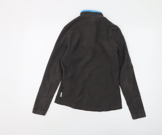 Decathlon Unisex Black Pullover Fleece Sweatshirt Size 10