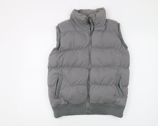 Animal Women's Grey Puffer Waistcoat Size 12