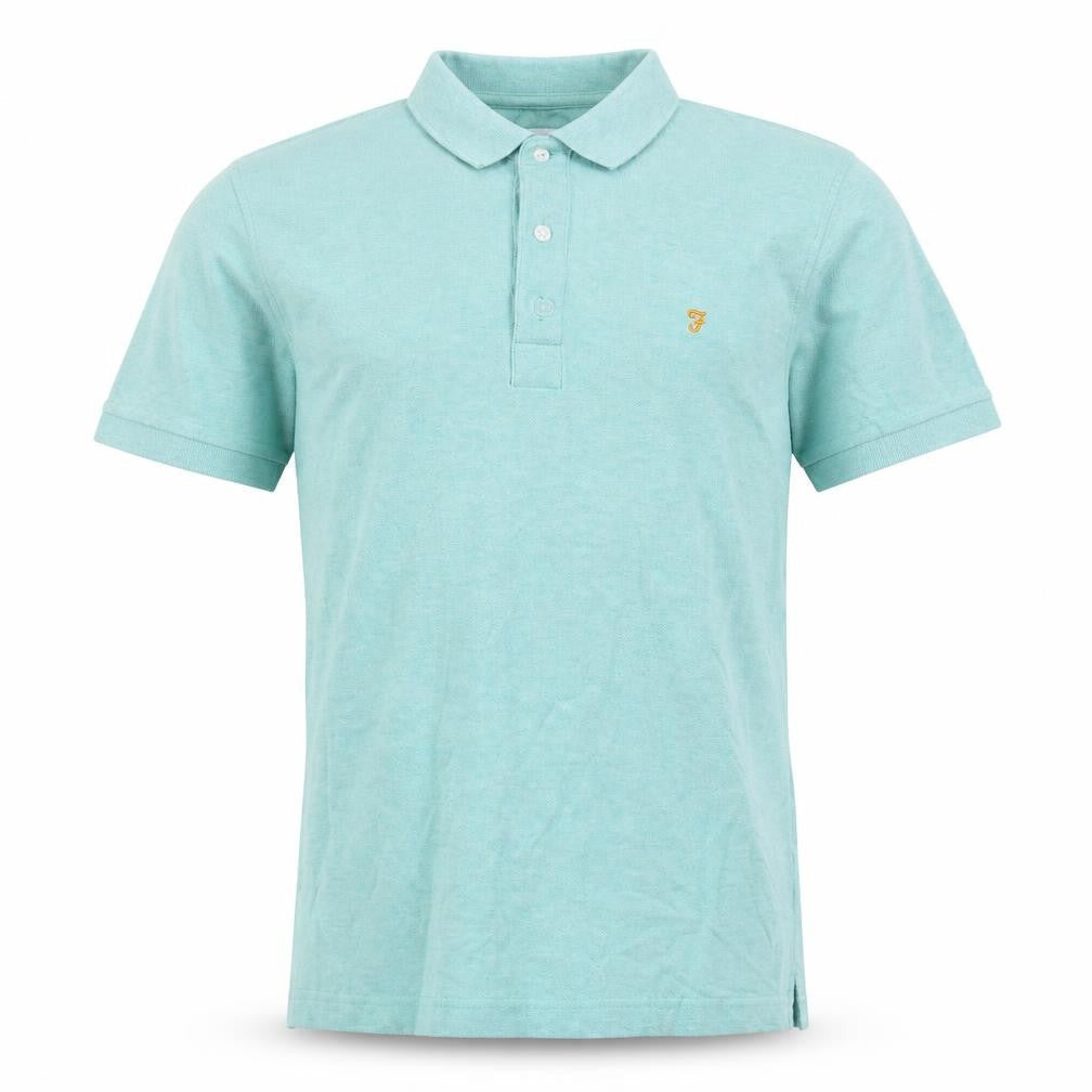 Farah Men's Green Polo Shirt, Size S, Short Sleeve