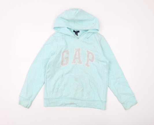 GAP Girls Blue Hoodie Pullover - Size 13 Years