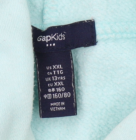 GAP Girls Blue Hoodie Pullover - Size 13 Years